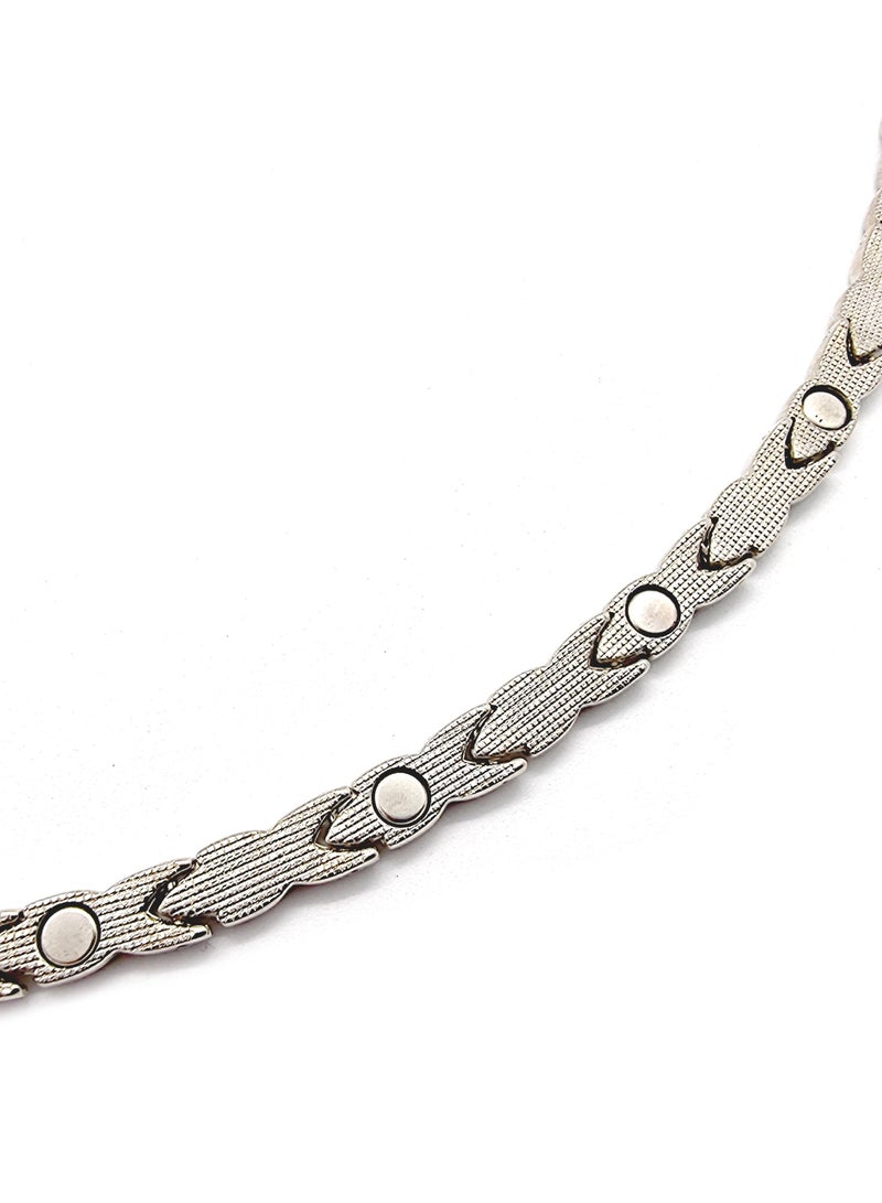 Magna Power Magnetic Therapy Bracelet Silver Colour for Arthritis Carpal Tunnel and Joint Pain Relief - Image 4