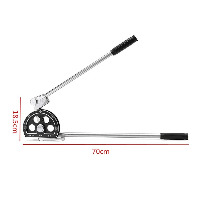 Digital Craft Digital Craft19mm Pipe Tube Bender 180Degree Heavy Duty Tubing Bender 34 Copper Aluminum Soft Metal Pipe Bending Tool Manual HVAC Air Conditioning Pipe Bender  - Image 2