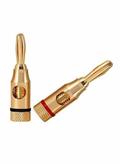 Generic High Quality Banana Plugs, 6 Pairs, 24K Gold Plated Speaker Connectors - Screw Closed  - Image 5