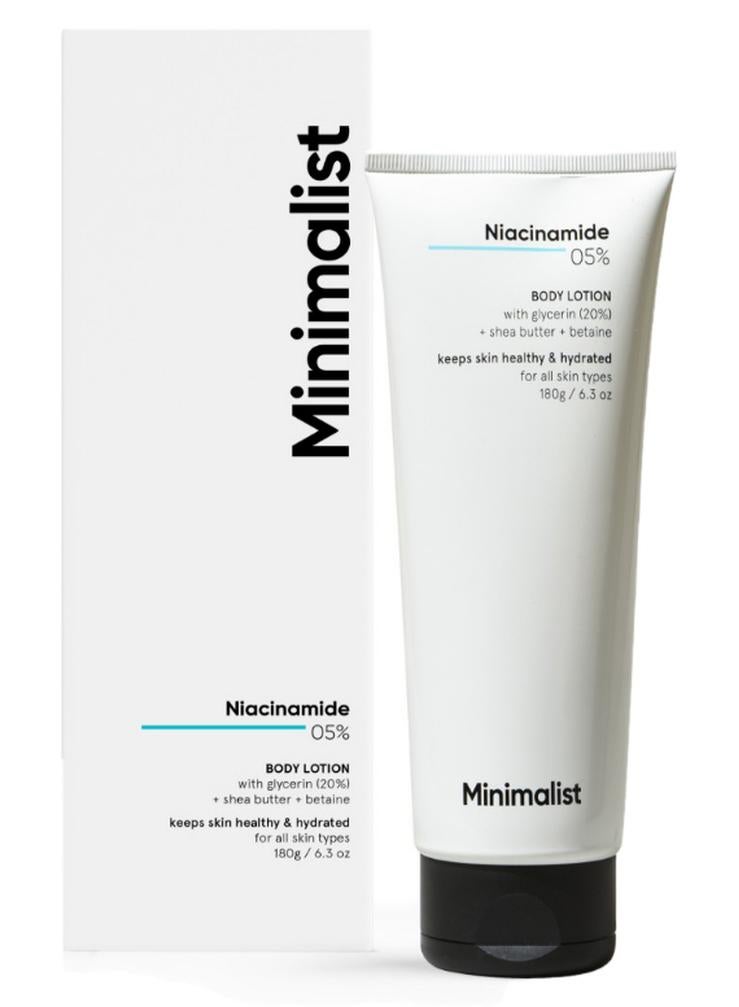 MINIMALIST Niacinamide 5% Body Lotion | Repairs Skin Barrier | Nourishes With Shea Butter | For Men And women - Image 1