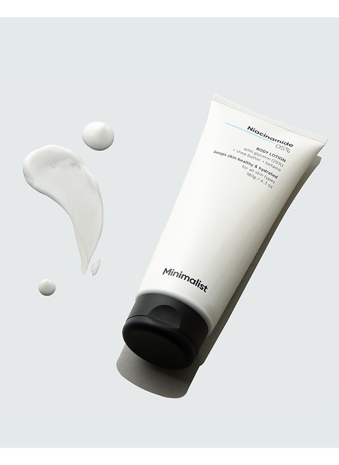 MINIMALIST - Niacinamide 5% Body Lotion | Repairs Skin Barrier | Nourishes With Shea Butter | For Men And women - Image 1