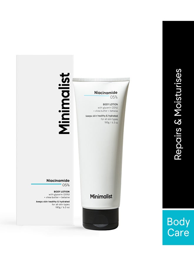 MINIMALIST - Niacinamide 5% Body Lotion | Repairs Skin Barrier | Nourishes With Shea Butter | For Men And women - Image 1