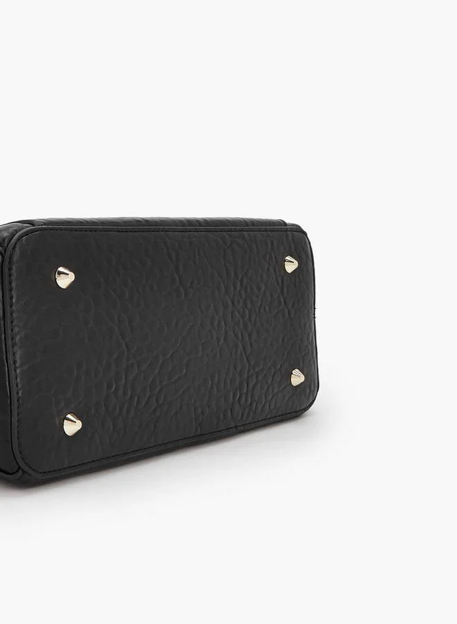 Celeste BLACK Textured School Tote Bag With Pouch - 37x13.5x28 CM for Women | Best Price UAE