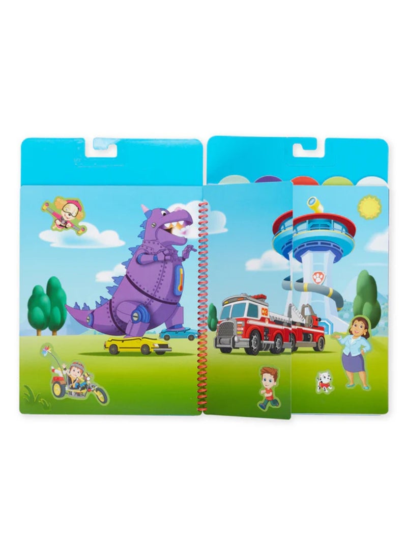 Melissa & Doug PAW Patrol Restickable Stickers Flip-Flap Pad – Ultimate Rescue – 5 Scenes and 5 Sticker Sheets for Mess-Free Reusable Play – Kids Ages 3+ | MD33255 - Image 2