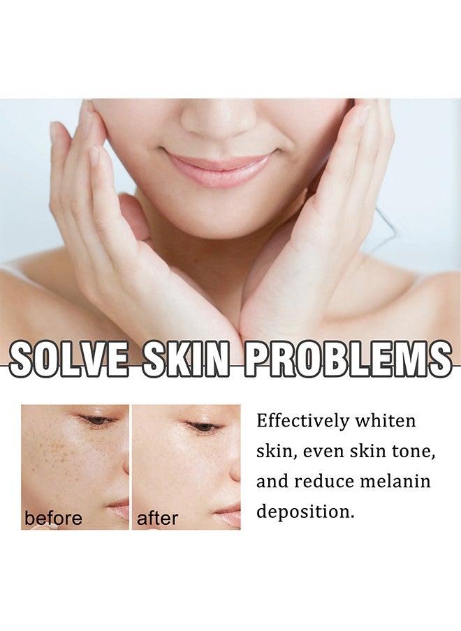 Lanthome Glutathione White Cream - Facial Dark Spots Remover 2% Glutathione Face Cream Whitening Moisturizing Facial Cream Face Moisturizer Facial Skin Care Cream Intensive Lightening Facial Cream 20g  - Image 4
