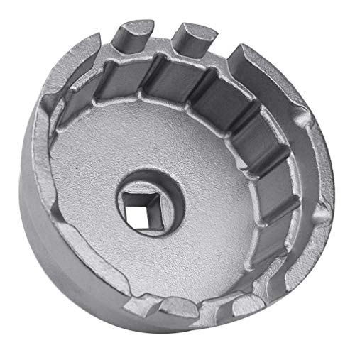 Ibetter Heavy Duty Oil Filter Wrench For Toyota, Lexus, Scion 1.8 Liter Engines - Durable Cup Style Oil Filter Removal Socket Tool Fits Prius, Prius V, Corolla, Matrix, CT200h, iM, iQ, xD(Silver) - Image 1