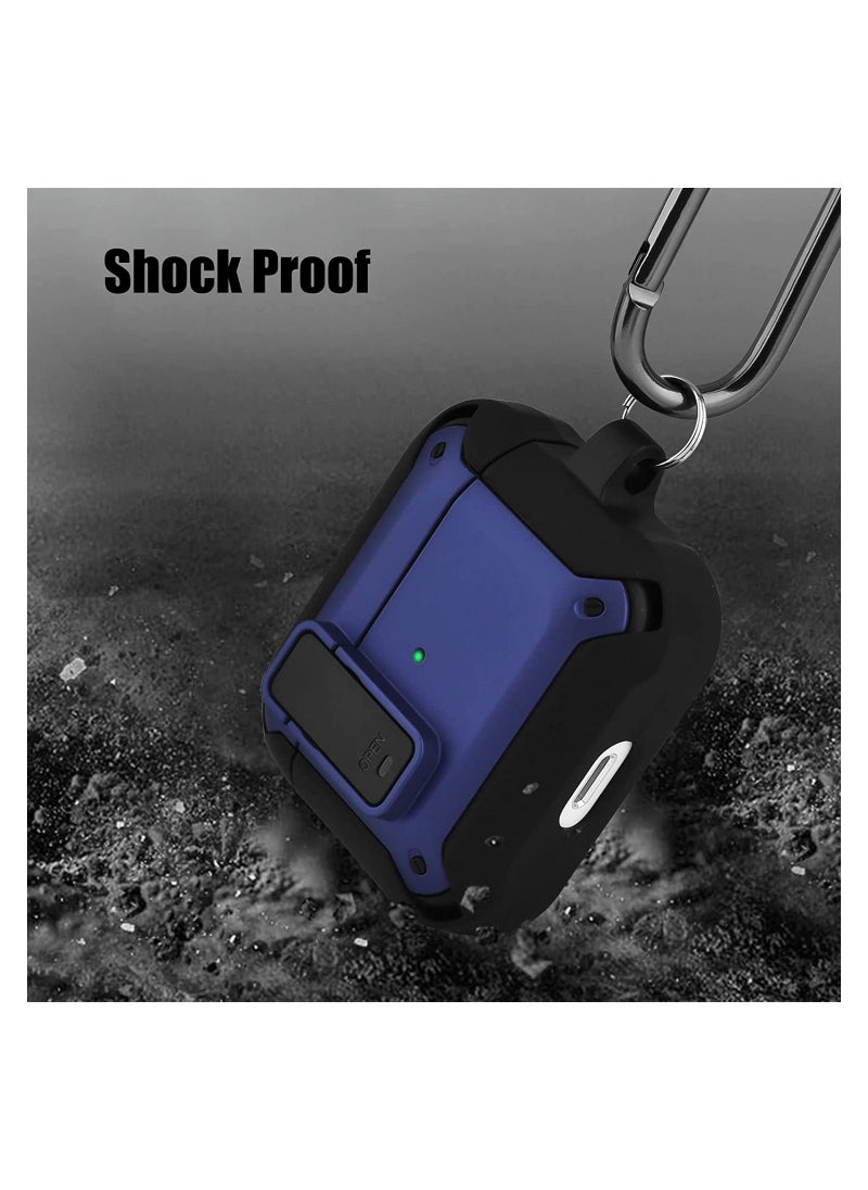 Generic - Lock Design Airpdods 3 case,RGBWIND Air Pod 3rd (2021) Cover with Keychain,Hard Protective Skin for Airpod 3 Charging Case,LED Visible - Image 1