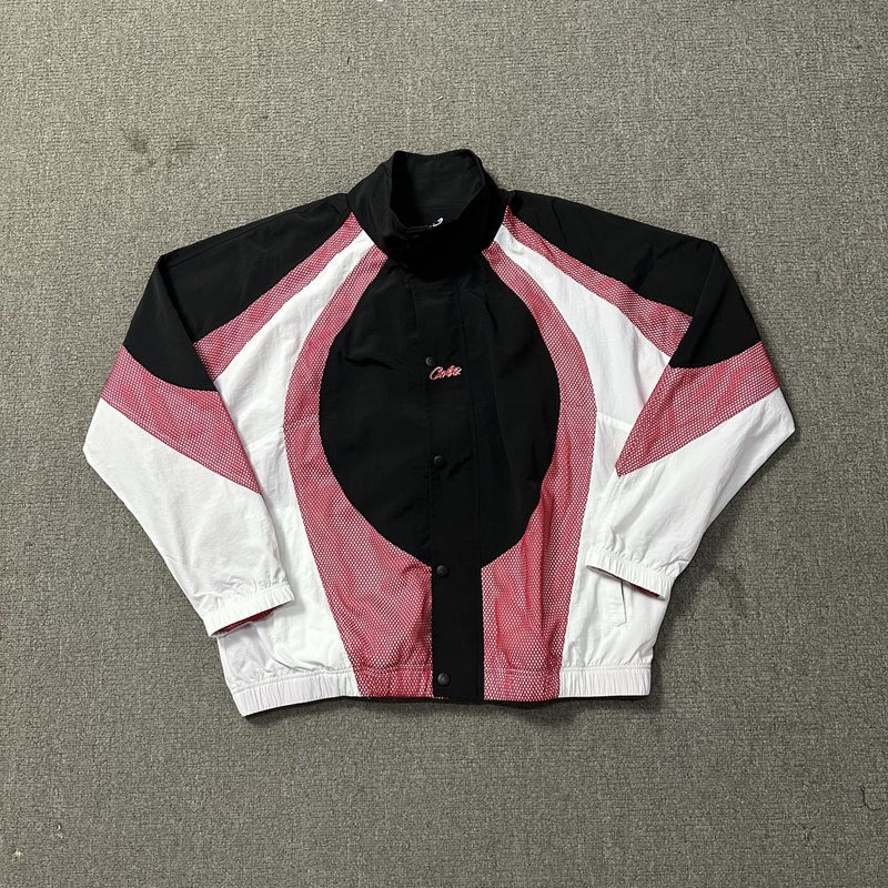 24 European Explosions Corteiz Alcatraz Island Color-Matching Collar Windbreaker Men'S And Women'S Trendy Lightweight Jacket Suit - Image 5