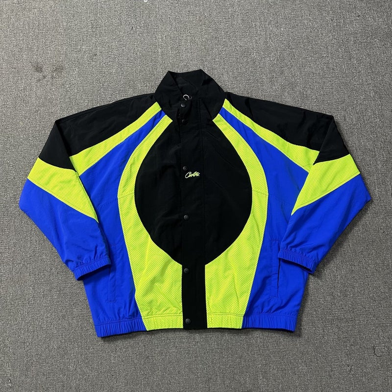 24 European Explosions Corteiz Alcatraz Island Color-Matching Collar Windbreaker Men'S And Women'S Trendy Lightweight Jacket Suit - Image 1