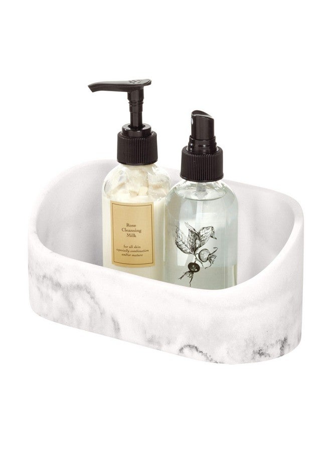 InterDesign iDesign Dakota Makeup, Countertop, VanityMakeup and Cosmetic Storage Bathroom, 7.89" x 3.39" x 3.61", Vanity Organizer - Image 1