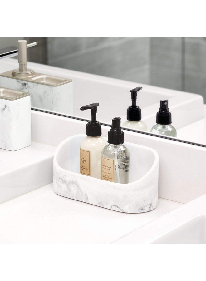 InterDesign iDesign Dakota Makeup, Countertop, VanityMakeup and Cosmetic Storage Bathroom, 7.89" x 3.39" x 3.61", Vanity Organizer - Image 2