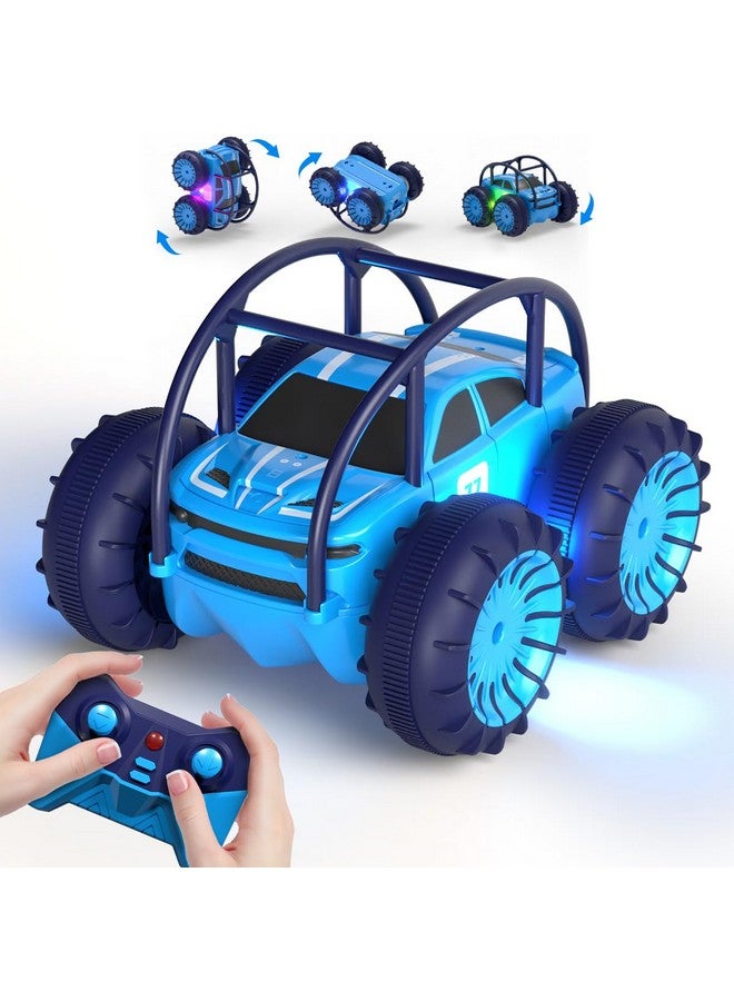 ماكس ترونيك سيارة ماكسترونيك برمائية للتحكم عن بعد، سيارة RC قابلة لإعادة الشحن، تدور 360 درجة، سيارة زاحفة بهلوانية بسرعة 15 كم/ساعة، دفع رباعي، جميع التضاريس، لعبة داخلية وخارجية للأطفال الأولاد والبنات من 3 إلى 12 سنة - Image 1