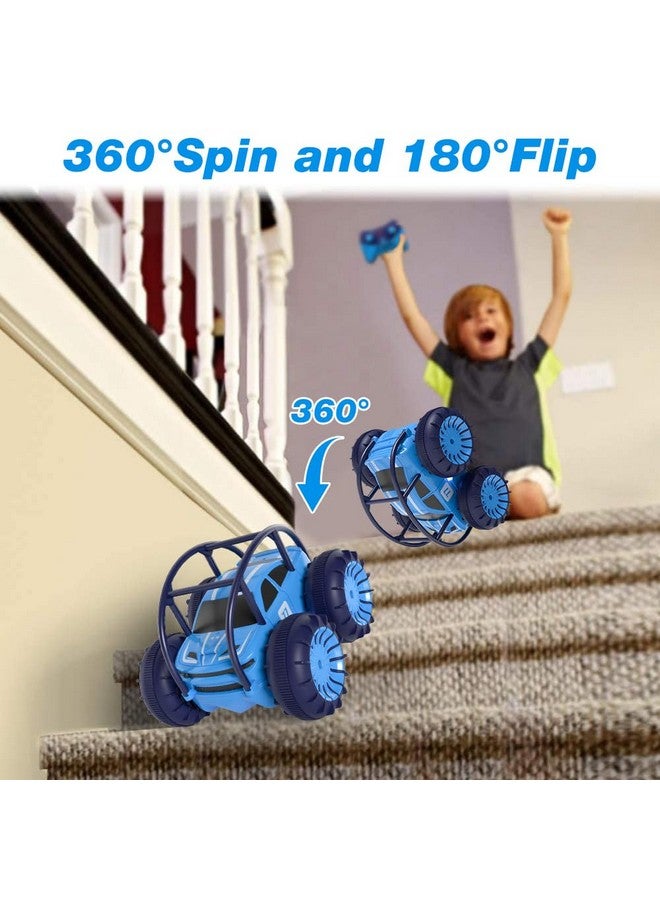 ماكس ترونيك سيارة ماكسترونيك برمائية للتحكم عن بعد، سيارة RC قابلة لإعادة الشحن، تدور 360 درجة، سيارة زاحفة بهلوانية بسرعة 15 كم/ساعة، دفع رباعي، جميع التضاريس، لعبة داخلية وخارجية للأطفال الأولاد والبنات من 3 إلى 12 سنة - Image 2