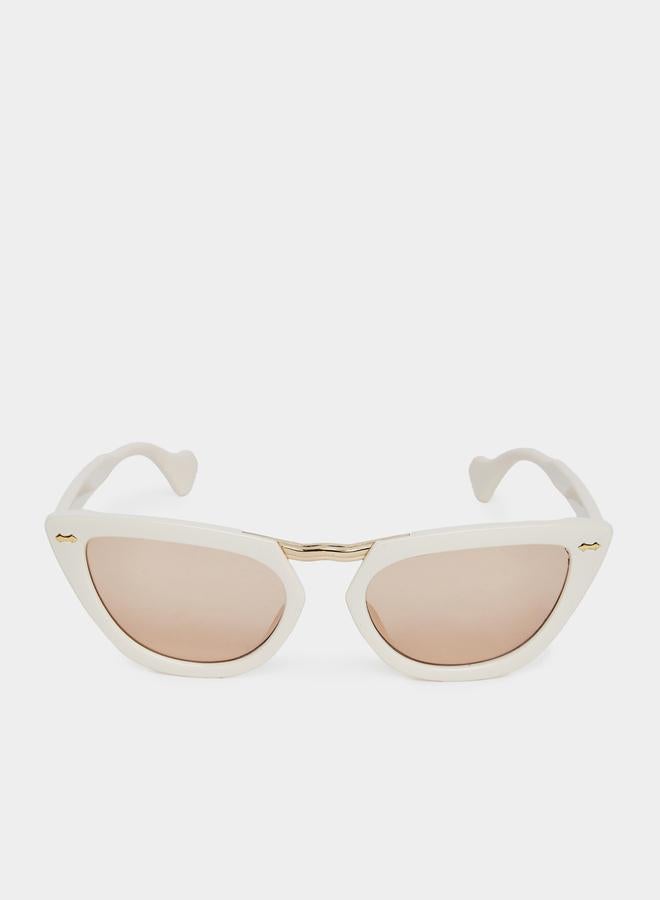 ستايلي نظارات شمسية عين القطة بإطار صلب ووسادة أنف - Image 2