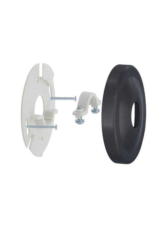 دانكو حامل ذراع الدش دانكو 12009 وغطاء الحافة، 3.1 بوصة، أسود غير لامع - Image 1