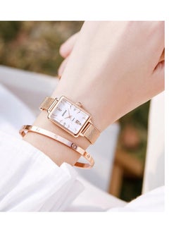 GEMAX 8265W-CR-DW, Quartz Watches for women metal Strap  - Image 4