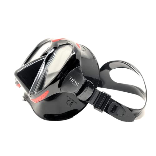 Pro Shot Tidal Mask for Snorkeling and Scuba Diving Best Anti-Fog Technology (Red) - Image 2