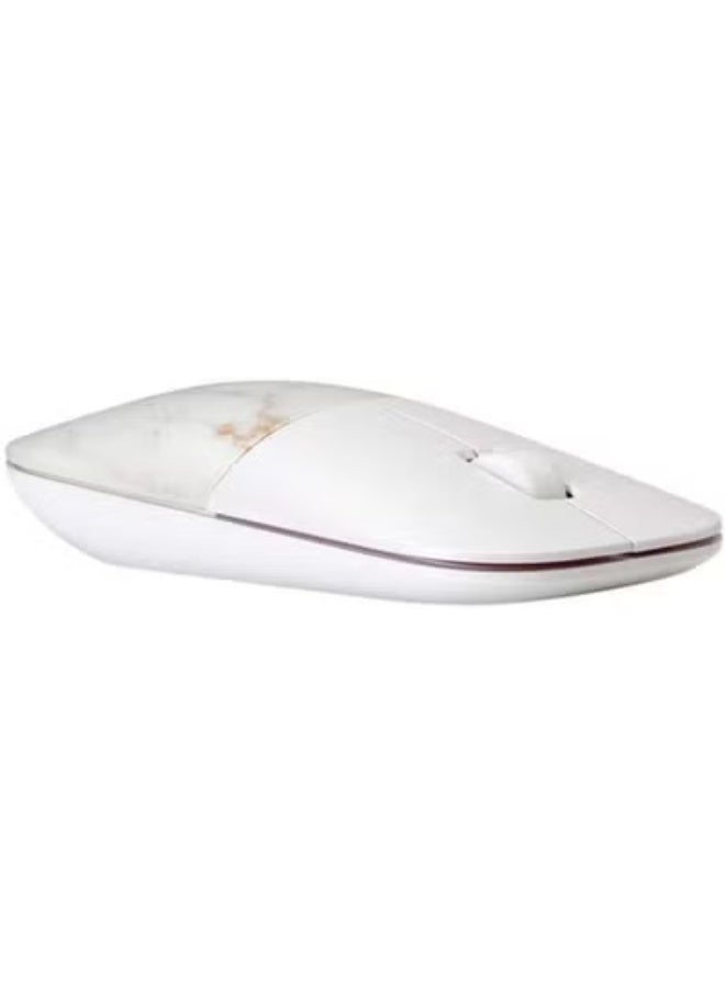 HP Z3700 Wireless Mouse, White Copper Marble Design, Slim & Portable, Multi-OS Compatible, 2.4GHz Connection with 1200 DPI Optical Sensor Copper Marble - Image 1