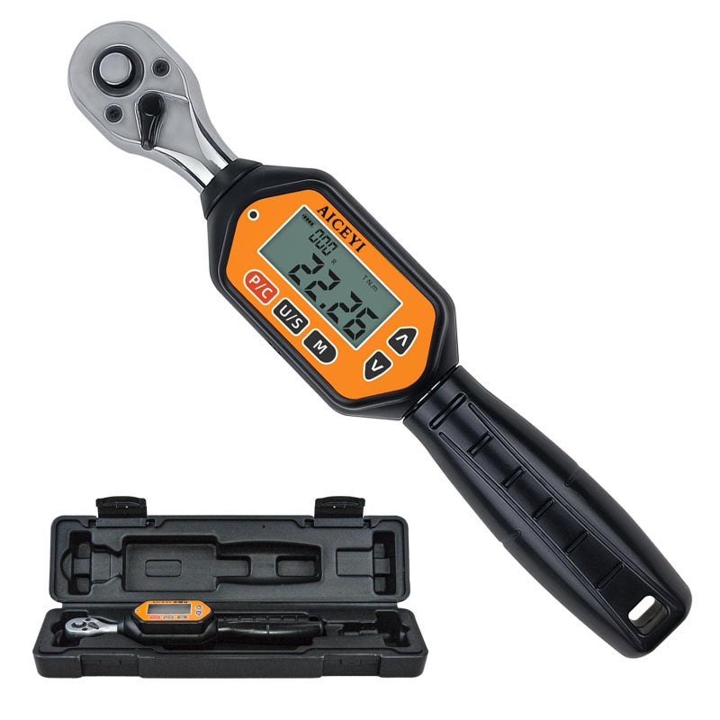 AICEYI Digital Torque Wrench 737 Ftlbs3100 Nm 12 in Drive Rachet Torque Wrench with Buzzer LED Indicator Four Units of Measure Torque Wrenches Digital - Image 2