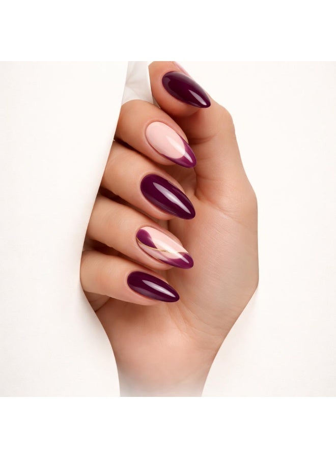 Orange Life Press On Nails Almond Shape Burgundy Wine Red Nude Pink Swirl Glossy Artificial Nails Full Cover Reusable Stick On Nails Acrylic Soft Gel Nail Kit Luxury Elegant Fashion Nails for Women Daily Wear Office Wedding Party Salon Style Long Lasting Durable Nails Nail Tips Nail Extension Nail Design Manicure Kit DIY Nails Salon Nails Beauty Nails Stylish Nails Trendy Nails Chic Nails Modern Nails Classic Nails Premium Nails Professional Nails Comfortable Lightweight Flexible Nails - Image 2