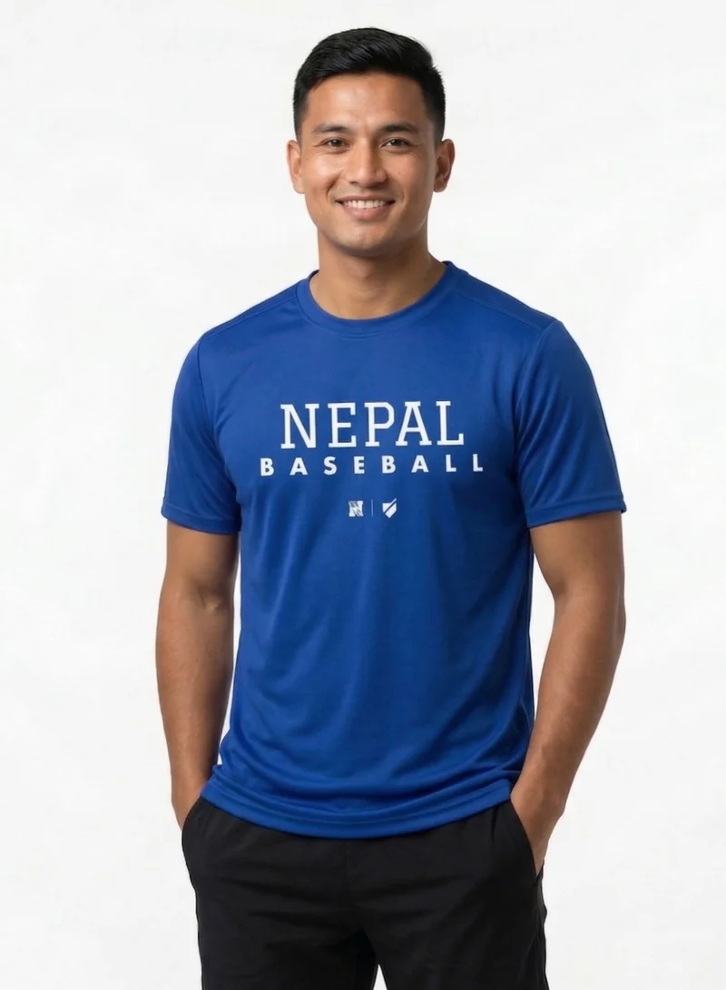 Baseball United  Nepal Baseball National Team Men's Lifestyle T-shirt for Men | Best Price UAE