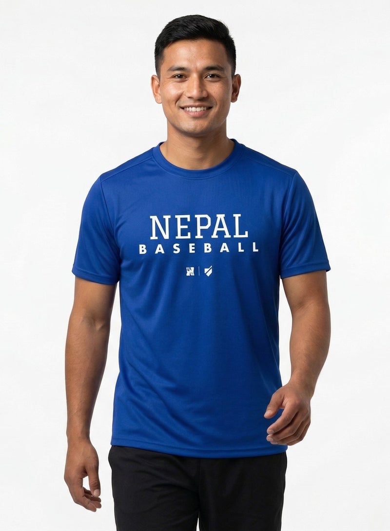 Baseball United Nepal Baseball National Team Men's Lifestyle T-shirt - Image 1