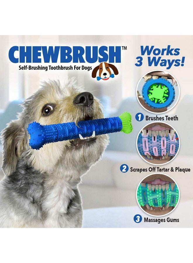 BulbHead Chewbrush Toothbrush and Toy - No Dog Toothpaste Required - Great Teeth Cleaning Toy (1 Pack) - Image 3