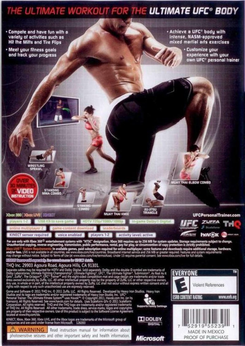THQ مدرب شخصي UFC - إكس بوكس 360 - Image 2