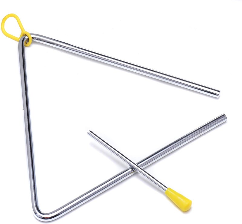 TDOCK 10 Inch Musical Steel Triangle Percussion Instrument with Striker - Image 1