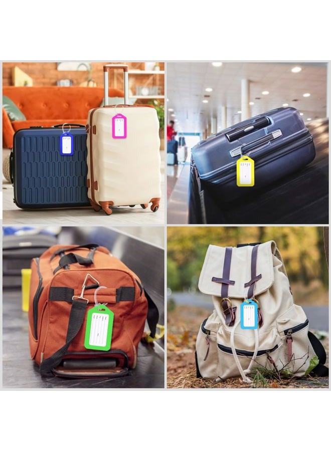 Sodsay 18 Pack Luggage Tag Bright Luggage Tags for Suitcases Bag Tags Name Tags for Kids Travel Accessories Must Haves (18 Pack Mixed Colors) - Image 5