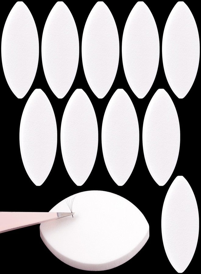 OIIKI 10Pcs Eye Shaped Practice Sponge, 7mm Lash Exercise Sponge, Practice Sponges, Lash Map Sponge for Beginners Makeup Eyelash Lash Extensions Supplies for Women - Image 1