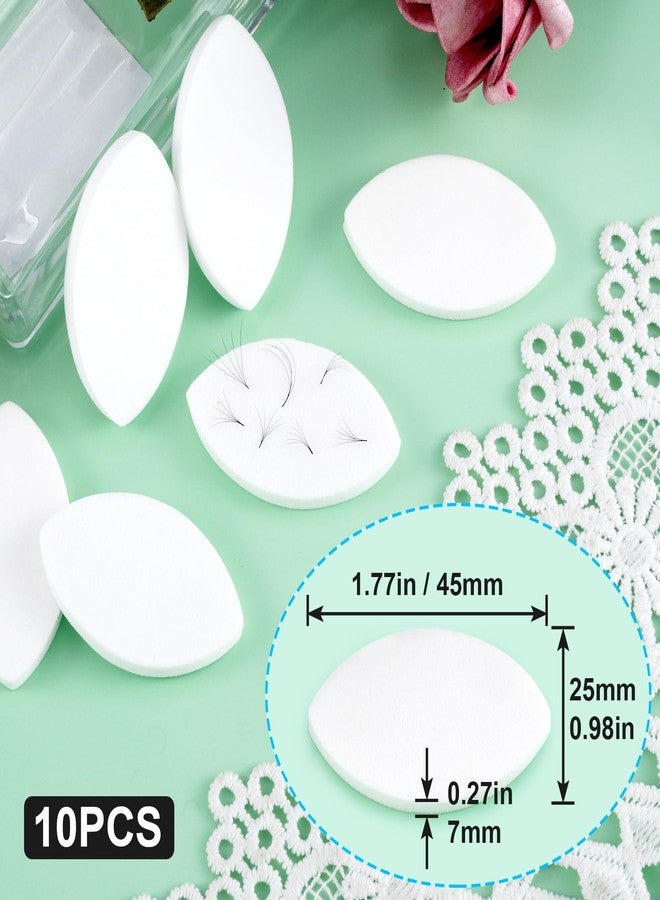 OIIKI 10Pcs Eye Shaped Practice Sponge, 7mm Lash Exercise Sponge, Practice Sponges, Lash Map Sponge for Beginners Makeup Eyelash Lash Extensions Supplies for Women - Image 2