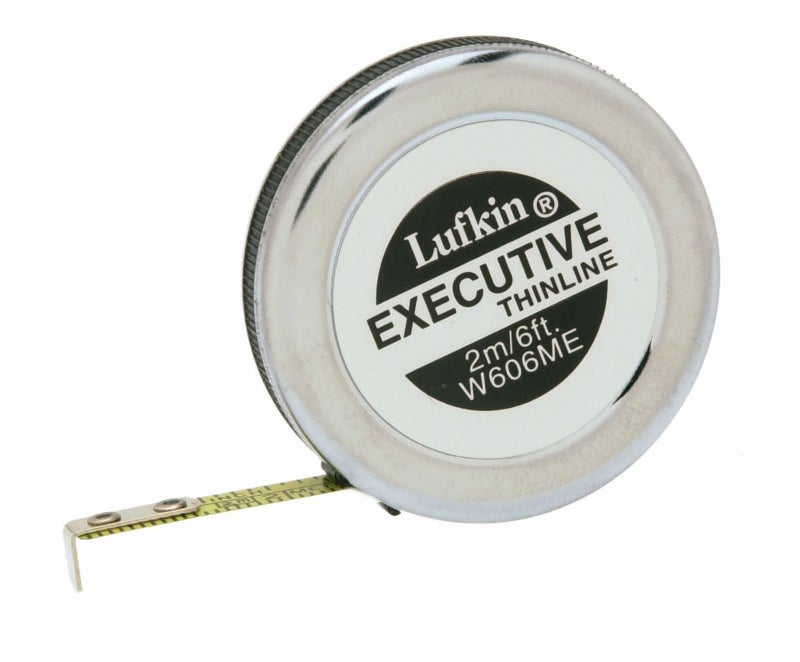 Lufkin Crescent Lufkin 14 x 2m6 Executive Thinline Yellow Clad Pocket SAEMetric Tape Measure W606ME