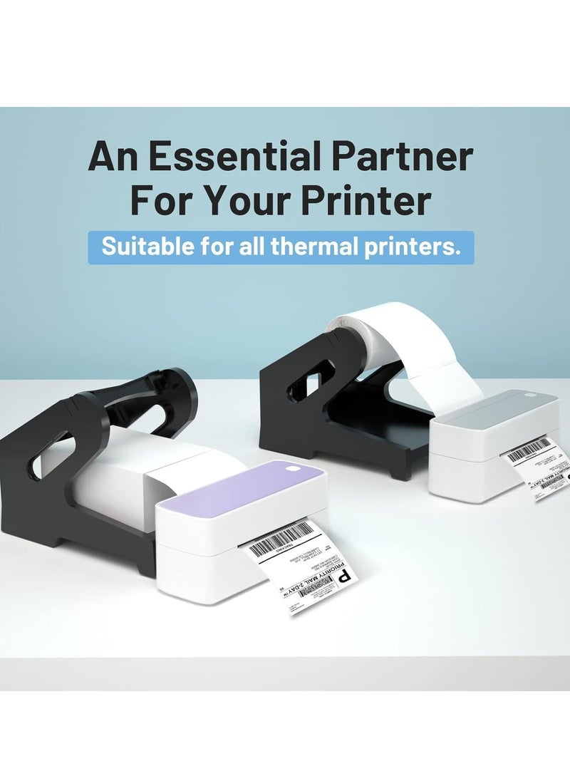 phomemo Label Holder, For Rolls and Fanfold Shipping Package Labels, Work with Desktop Label Printers, Compatible with Barcode Express Label Printing Postage Mailing Labeling (Black)  - Image 3