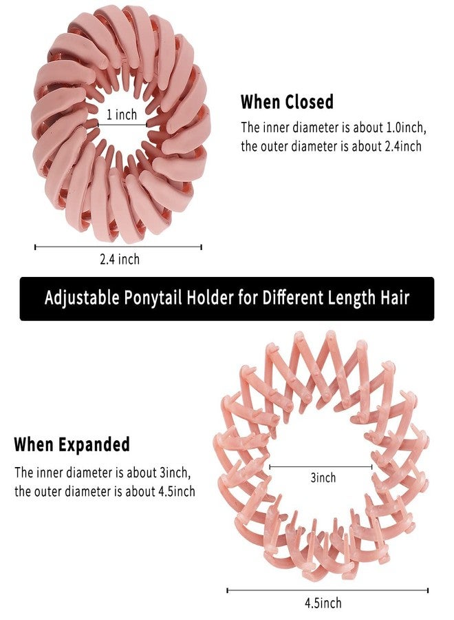 VATTU 3 Pcs Birds Nest Hair Clips, Fashion Hair Clips, Bun Maker Circle Hair Clip, Expandable Ponytail Holder Clips, Hair Clamps Hair Bun Accessories for Women Girls - Image 2