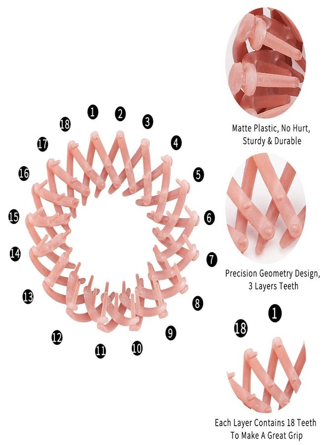 VATTU 3 Pcs Birds Nest Hair Clips, Fashion Hair Clips, Bun Maker Circle Hair Clip, Expandable Ponytail Holder Clips, Hair Clamps Hair Bun Accessories for Women Girls - Image 5