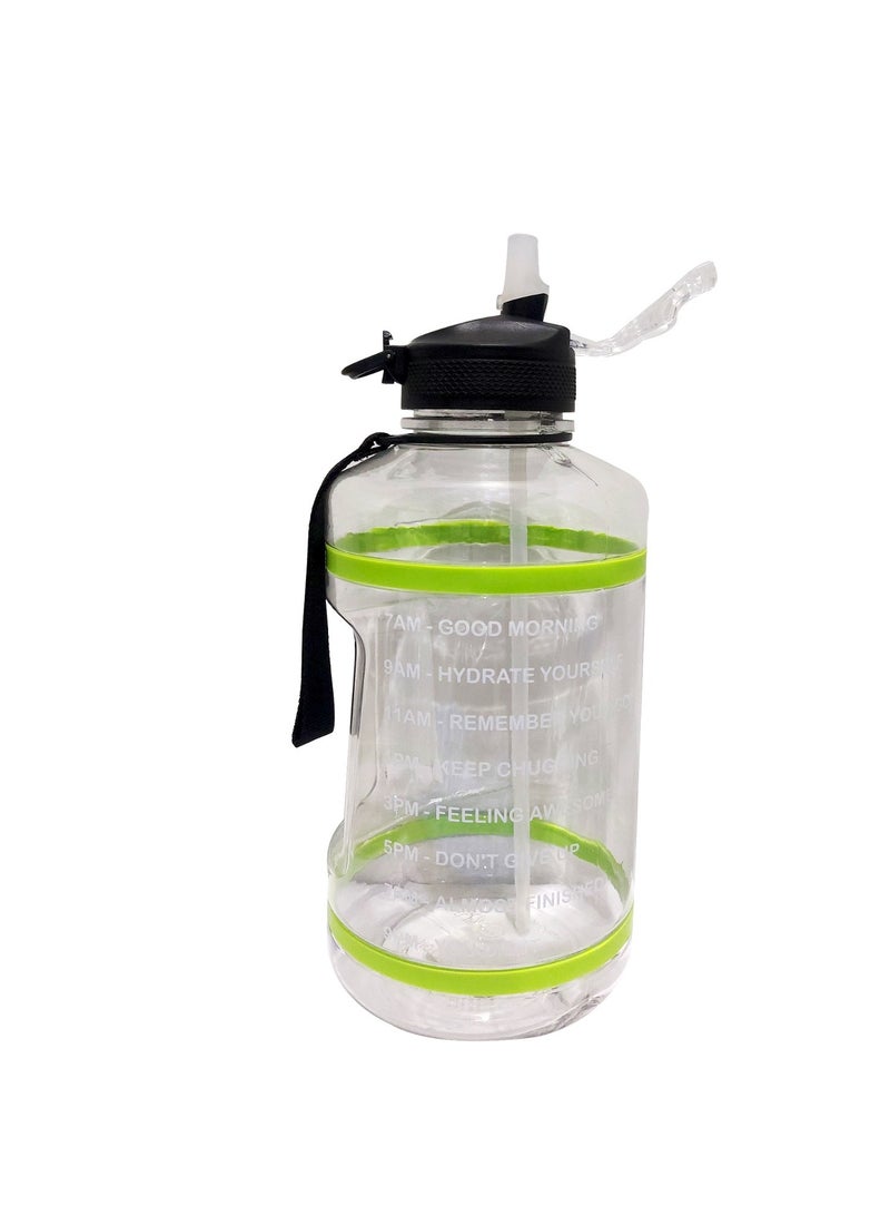 ALCOACH 2.2 Liter Motivational Water Bottle with Straw and Handle Leak proof water jug for fitness - Image 2
