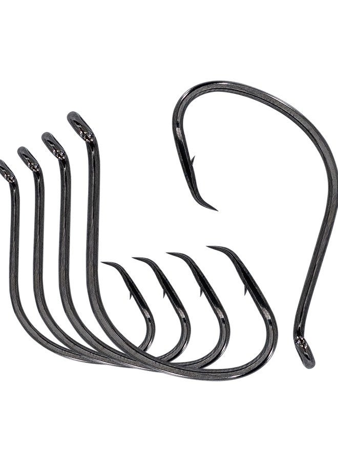 BLUEWING Bent Eye Offset Wide Gap Circle Hooks 10pcs Fishing Hooks High Carbon Steel Fishing Hooks Extra Sharp Fish Hooks for Freshwater Saltwater Fishing, Size 4/0, 10pcs - Image 1