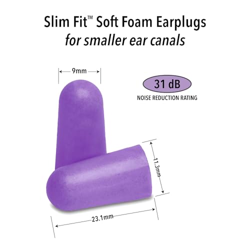 Mack's Ear Care Slim Fit Soft Foam Earplugs, 50 Pair - Image 2