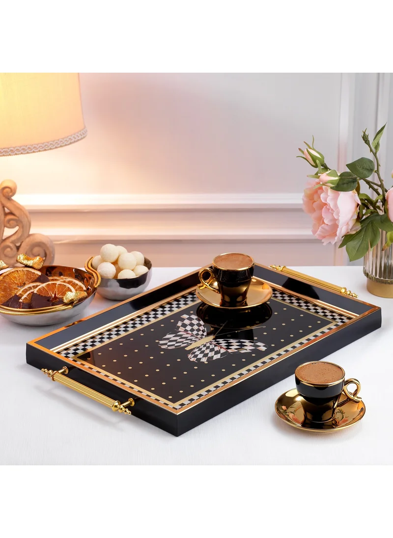 شافر Kunst Tray 1 PIECE-GOLD/BLACK08