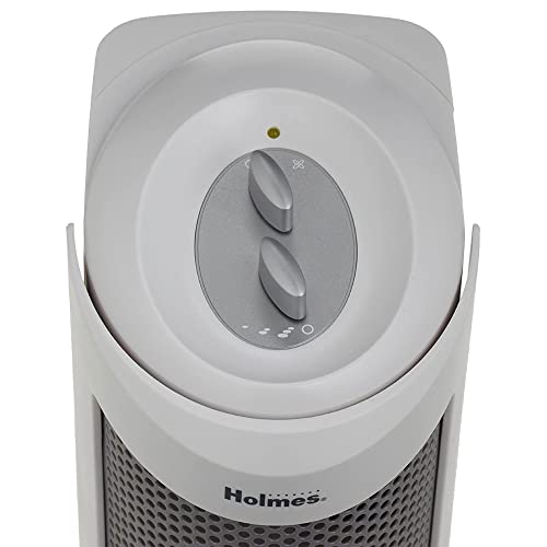 Holmes True HEPA Allergen Remover Mini Tower Air Purifier with Optional Ionizer | Small Space Air Purifier, White (HAP706-NU-1) - Image 2