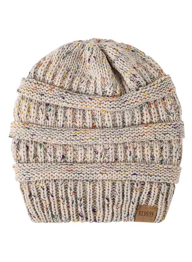 REDESS Slouchy Beanie Hat for Men and Women Winter Warm Chunky Soft Oversized Cable Knit Cap - Image 4