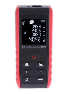 Loquat Portable Handheld Digital Laser Distance Meter Black u0026 Red 80meter  - Image 1