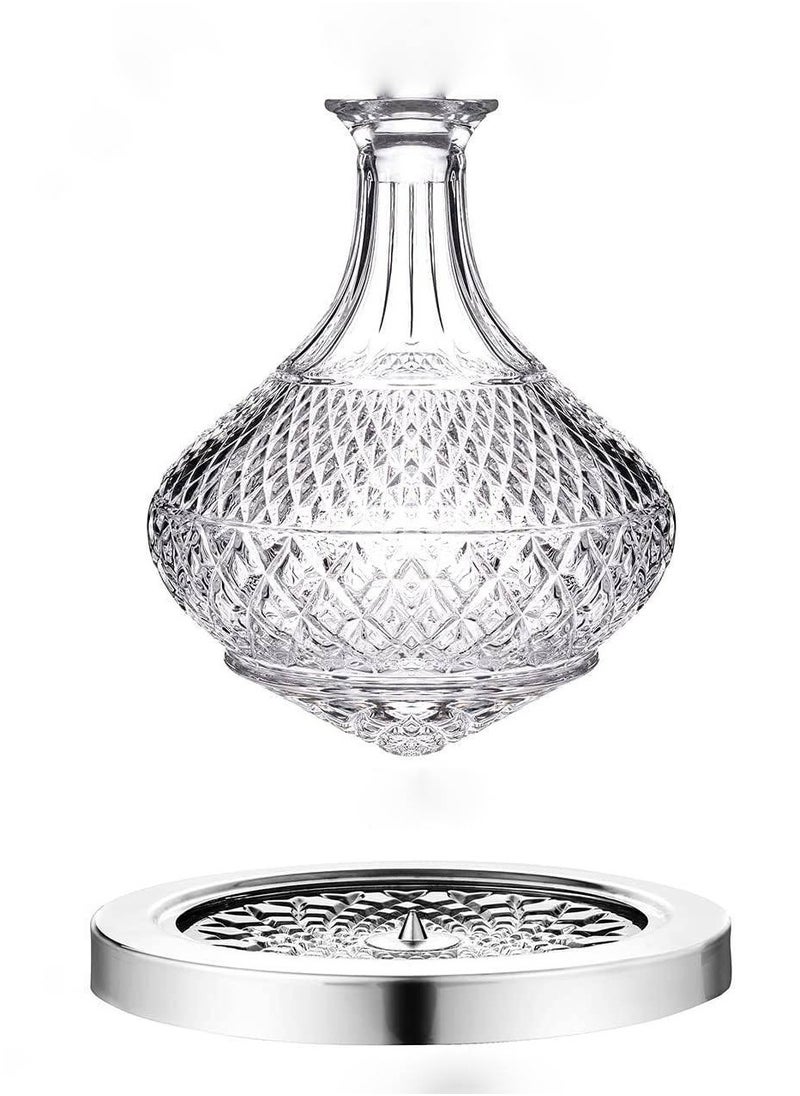 Vitacelli - Spinning Decanter 1.5 Liter  Unique Crystal Glass for Men /Women's Good Gift on Special Day - Image 1