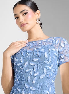 Adrianna Papell Embellished Tiered Dress  - Image 3