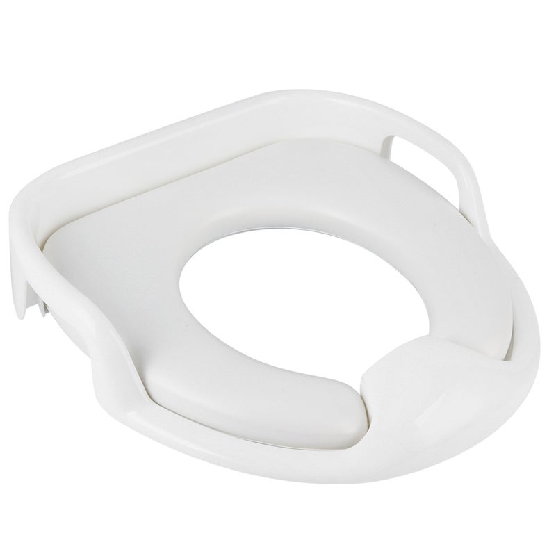 Potty Training Seat for Boys and Girls Soft Children Toilet Seat with NonSlip Handle(White ) - Image 1