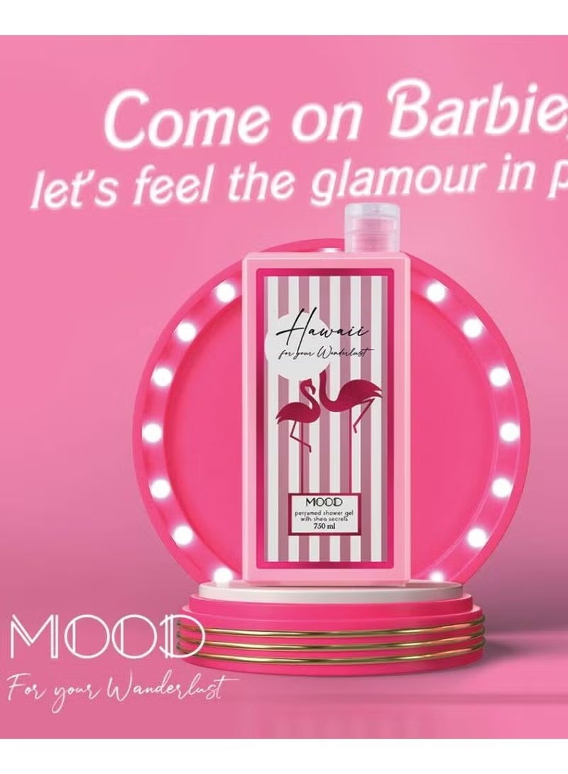موود مود جل استحمام  هاواي 750 جرام + لوفه متعددة الالوان - Image 4
