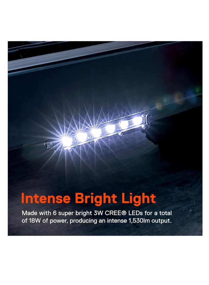 1 × مصباح مستطيل LED LH-28 6 18 وات ضوء قوي للغاية 12/24 فولت للسيارة والدراجات النارية والسكوتر - Image 4