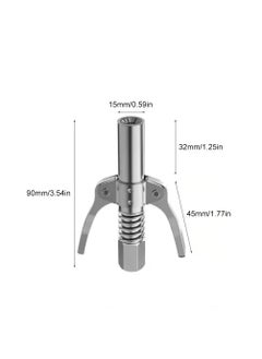 Digital Craft Digital Craft Grease Gun Coupler 10000 PSI LeakFree Grease Nozzle Two Press Quick Release Grease Oil Pump Tip Easy To Push Lubrication Tool  - Image 4