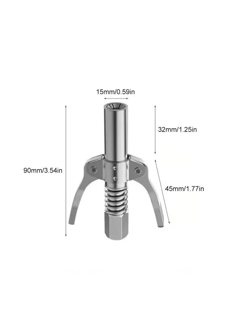 Digital Craft - Digital Craft Grease Gun Coupler 10000 PSI LeakFree Grease Nozzle Two Press Quick Release Grease Oil Pump Tip Easy To Push Lubrication Tool - Image 1